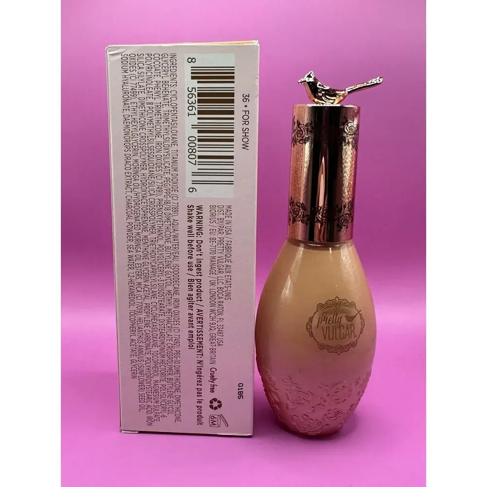Pretty Vulgar Lava Water Foundation – Shade 36 – New in Box Pretty Bird